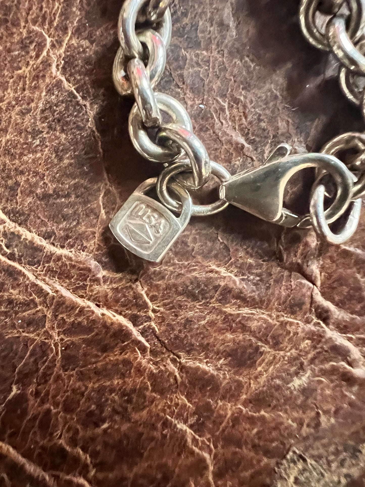 Vintage .999 Fine Silver Rolo Chain Necklace 20”