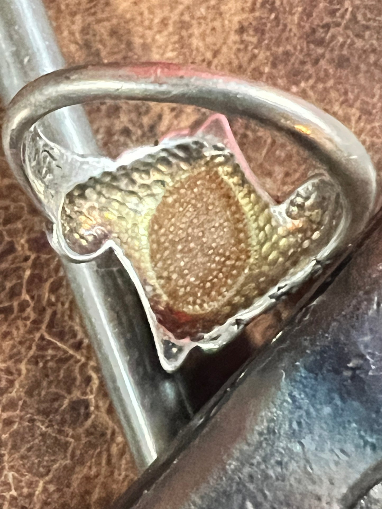 Sterling & Turquoise Ring Sz 4.75